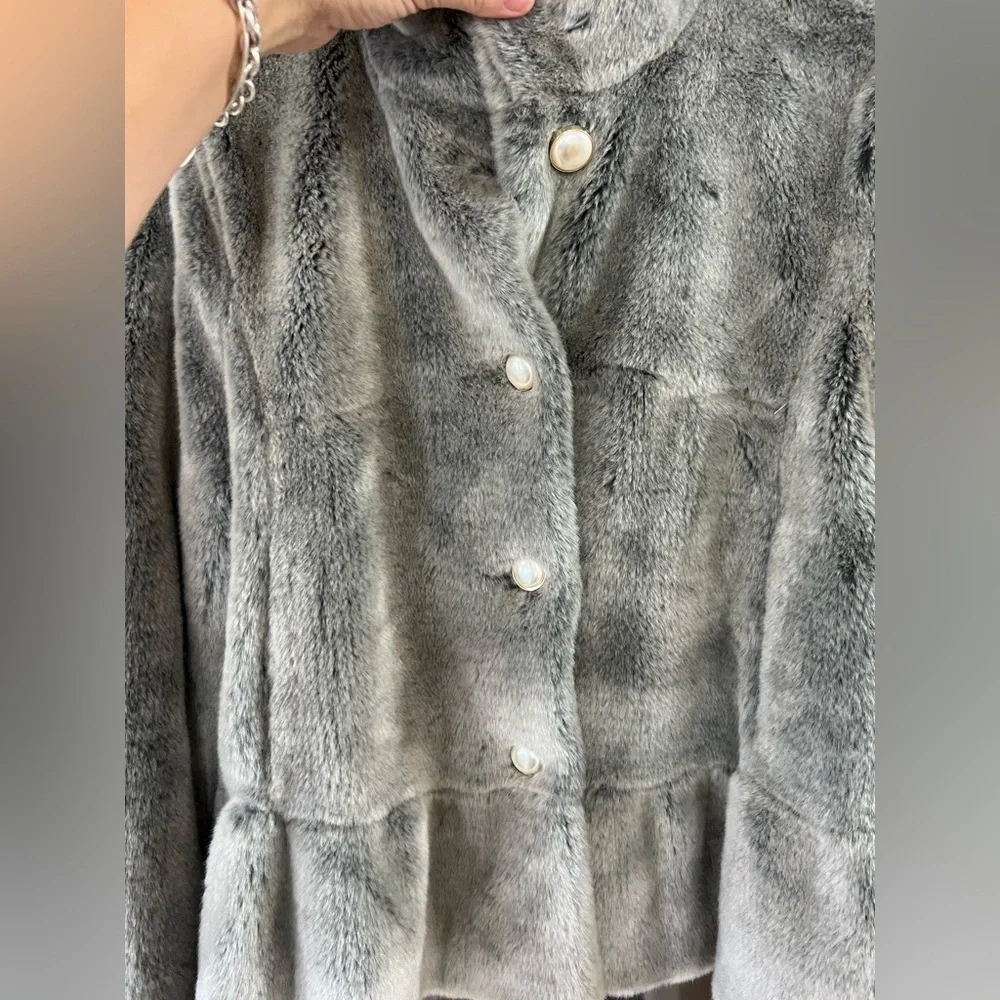 Kate Spade Faux Fur Coat - Size M - NWOT